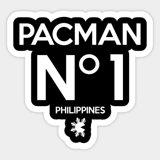 Pacman Pacquiao Number One Boxing Crooks Sticker by airealapparel